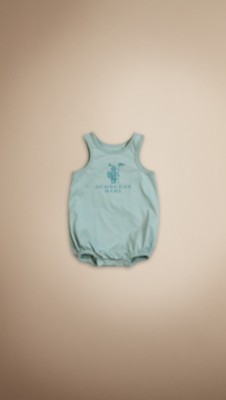 Burberry Baby Knight Cotton Bodysuit