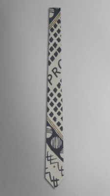 Geometric Silk Skinny Tie