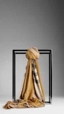 Haymarket Check Border Scarf