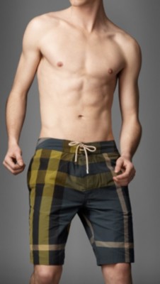 Check Swim Shorts
