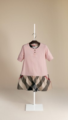 Check Detail Cotton Dress