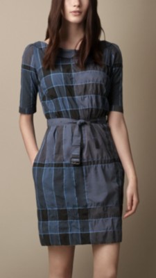 Vestido blusa de checks