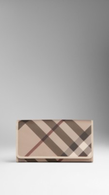 Smoked Check Continental Wallet