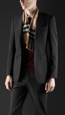 Wool Blend Skinny Fit Jacket