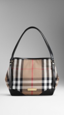 Small Bridle House Check Tote Bag