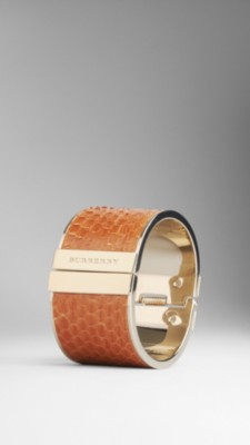Textured Snakeskin Cuff