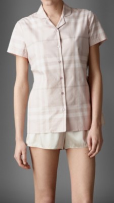 Check Cotton Pyjama Shirt