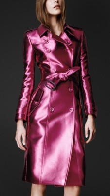 Metallic Trench Coat