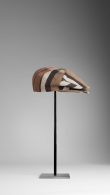 Cotton Check Flat Cap