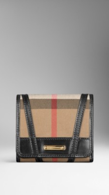 Bridle House Check Folding Wallet