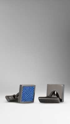 London Leather Cufflinks