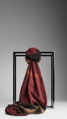 Check Cashmere Scarf
