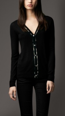 Check Detail Cardigan