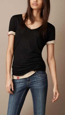 Camiseta de checks reversible