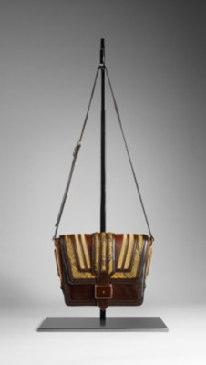 Framed Python Crossbody Bag