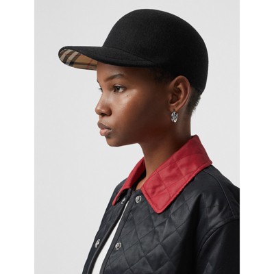 burberry felted wool baseball cap