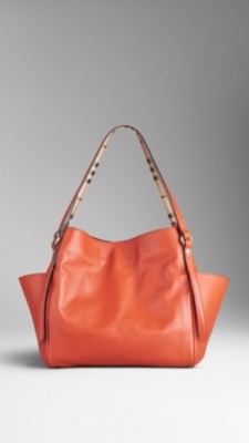 Small Nappa Leather Tote Bag