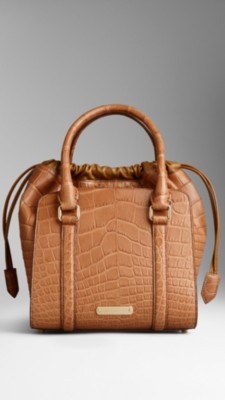 Small Tarnished Alligator Bag