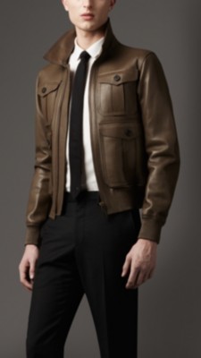 Bonded Nappa Leather Blouson