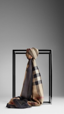Haymarket Check Border Scarf