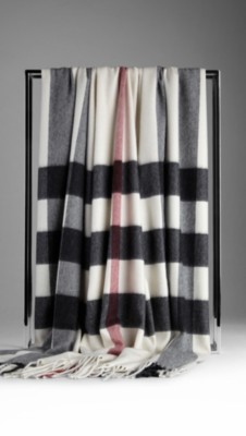 Check Cashmere Blanket