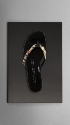 Haymarket Check Flip Flops
