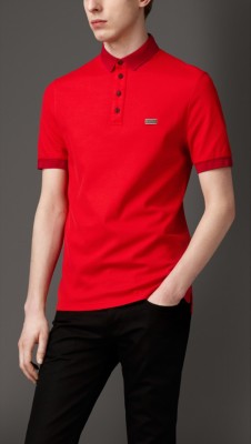 Polo en piqué de algodón de doble capa