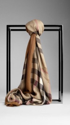 Haymarket Check Border Scarf