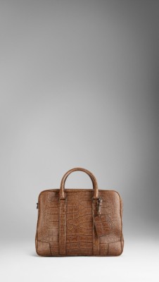 Small Alligator Leather Holdall