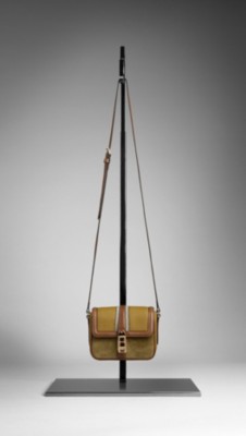 Colour Block Leather Crossbody Bag