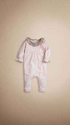 Check Collar Playsuit