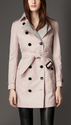 Trench-coat en gabardine avec gilet intérieur