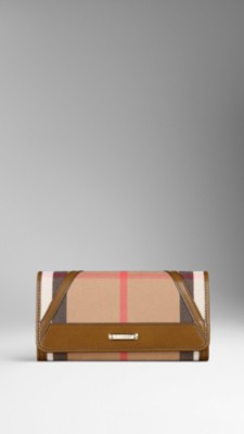 Bridle House Check Continental Wallet