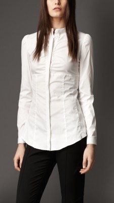 Fitted Frill Detail Shirt