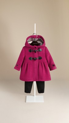 Duffle-coat en laine à jupe