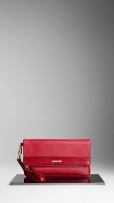 London Leather Folding Wristlet