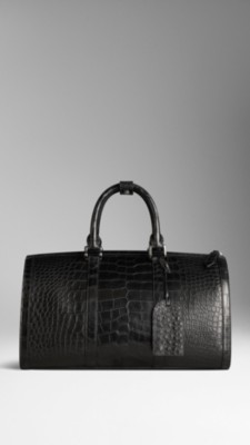 Polished Alligator Leather Holdall