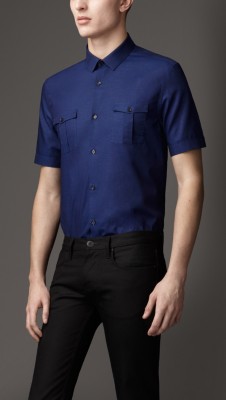 Modern Fit Cotton Linen Shirt