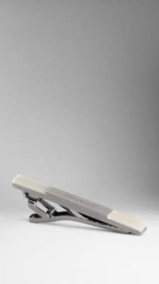 Enamel Insert Tie Clip