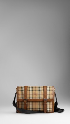 Medium Vintage Haymarket Check Messenger Bag
