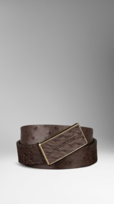 Ostrich Leather Belt