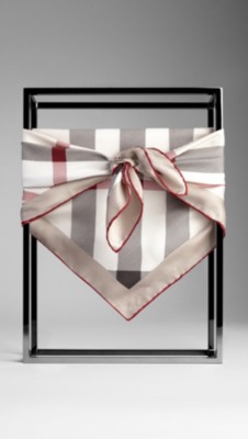 Check Silk Square