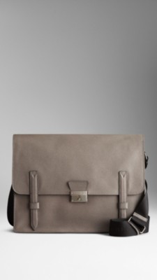 Large London Leather Messenger Bag