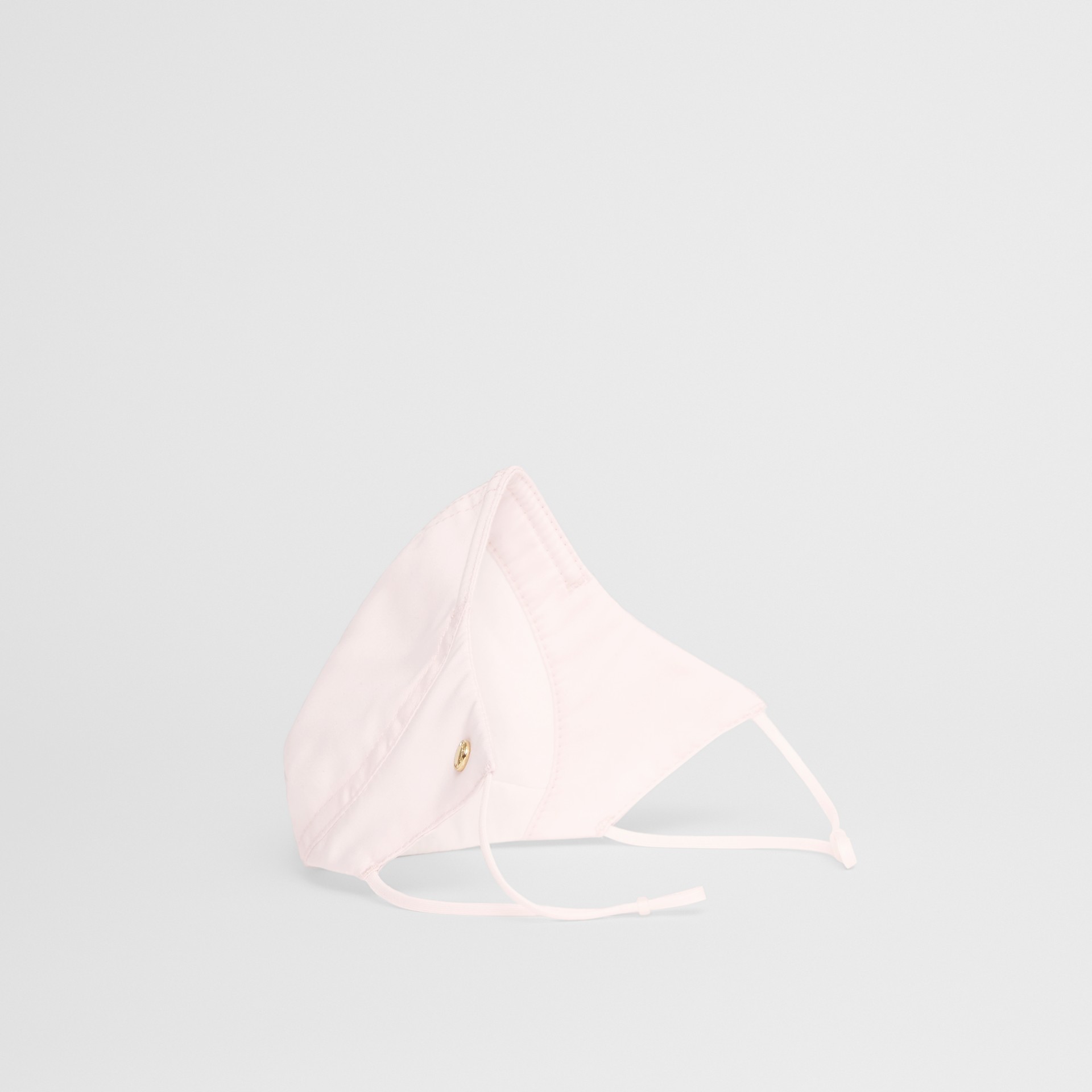Logo Detail Cotton Face Mask in Alabaster Pink | Burberry - gallery image 5