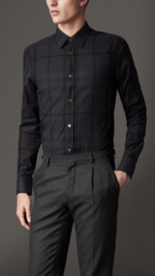 Modern Fit Check Cotton Shirt