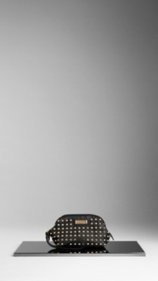Studded Leather Cosmetics Case