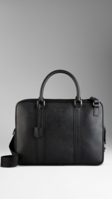 London Leather Crossbody Briefcase