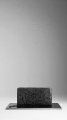 Alligator Leather Travel Wallet