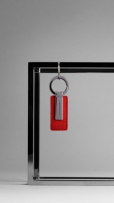 London Leather Key Ring