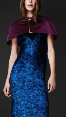 Tailored Satin Capelet